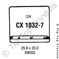 GS CX1032-7 Watch Crystal