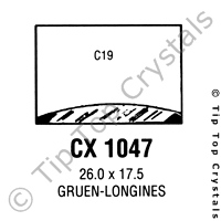 GS CX1047 Watch Crystal