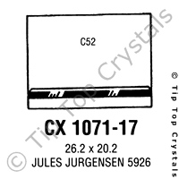 GS CX1071-17 Watch Crystal