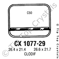 GS CX1077-29 Watch Crystal