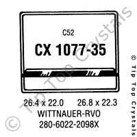 GS CX1077-35 Watch Crystal