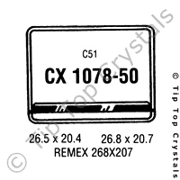 GS CX1078-50 Watch Crystal