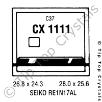 GS CX1111 Watch Crystal