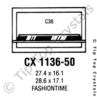 GS CX1136-50 Watch Crystal
