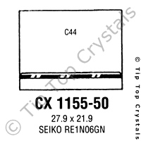 GS CX1155-50 Watch Crystal