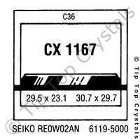 GS CX1167 Watch Crystal