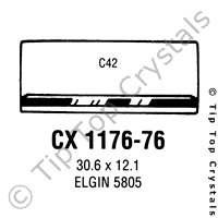 GS CX1176-76 Watch Crystal