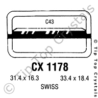 GS CX1178 Watch Crystal