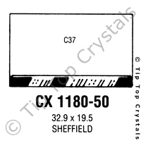 GS CX1180-50 Watch Crystal