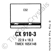 GS CX910-3 Watch Crystal