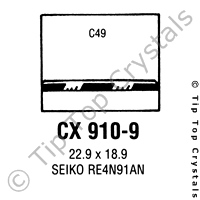 GS CX910-9 Watch Crystal