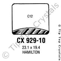 GS CX929-10 Watch Crystal