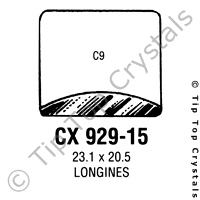 GS CX929-15 Watch Crystal