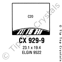 GS CX929-9 Watch Crystal