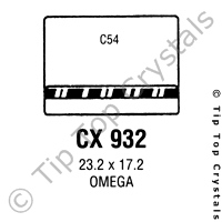 GS CX932 Watch Crystal