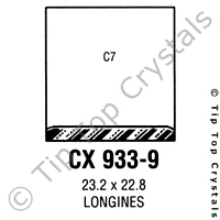 GS CX933-9 Watch Crystal