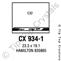 GS CX934-1 Watch Crystal