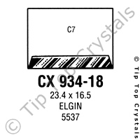 GS CX934-18 Watch Crystal