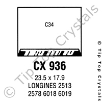 GS CX936 Watch Crystal