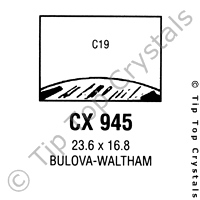 GS CX945 Watch Crystal