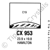 GS CX953 Watch Crystal