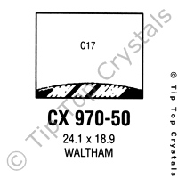 GS CX970-50 Watch Crystal