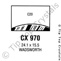 GS CX970 Watch Crystal