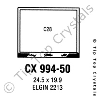 GS CX994-50 Watch Crystal