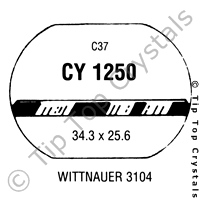 GS CY1250 Watch Crystal