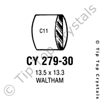 GS CY279-30 Watch Crystal