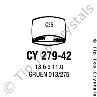 GS CY279-42 Watch Crystal