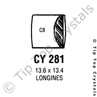 GS CY281 Watch Crystal