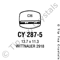 GS CY287-5 Watch Crystal