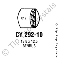 GS CY292-10 Watch Crystal