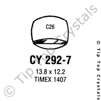GS CY292-7 Watch Crystal