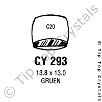 GS CY293 Watch Crystal