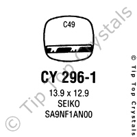 GS CY296-1 Watch Crystal