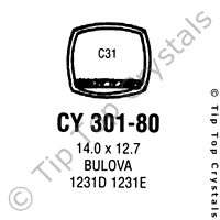 GS CY301-80 Watch Crystal