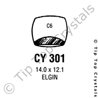 GS CY301 Watch Crystal