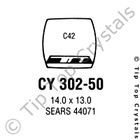 GS CY302-50 Watch Crystal