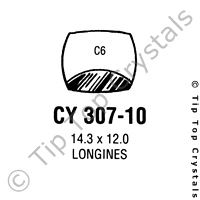 GS CY307-10 Watch Crystal