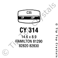 GS CY314 Watch Crystal