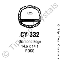 GS CY332 Watch Crystal