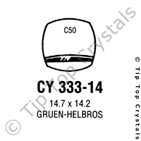 GS CY333-14 Watch Crystal