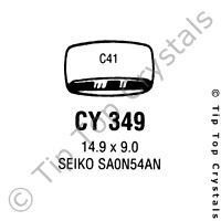 GS CY349 Watch Crystal