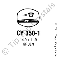 GS CY350-1 Watch Crystal