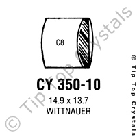 GS CY350-10 Watch Crystal