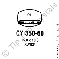 GS CY350-60 Watch Crystal