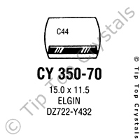 GS CY350-70 Watch Crystal