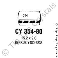 GS CY354-80 Watch Crystal